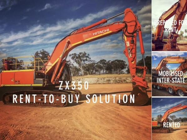 ZX350 Rent-to-Buy Solution